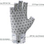 Guantes 3/4 UPF 50 antiderrap con silicona