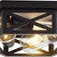 Lámpara techo negro 13pulg 3 luces empotrado cocina dormitorio