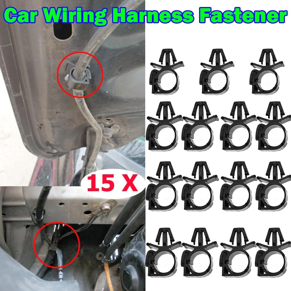 15 Clips Telar Alambre 1/2pulg Soporte Linea Combustible GM Ford Jeep
