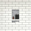 Estante ducha doble empotrado negro 16x26x4"