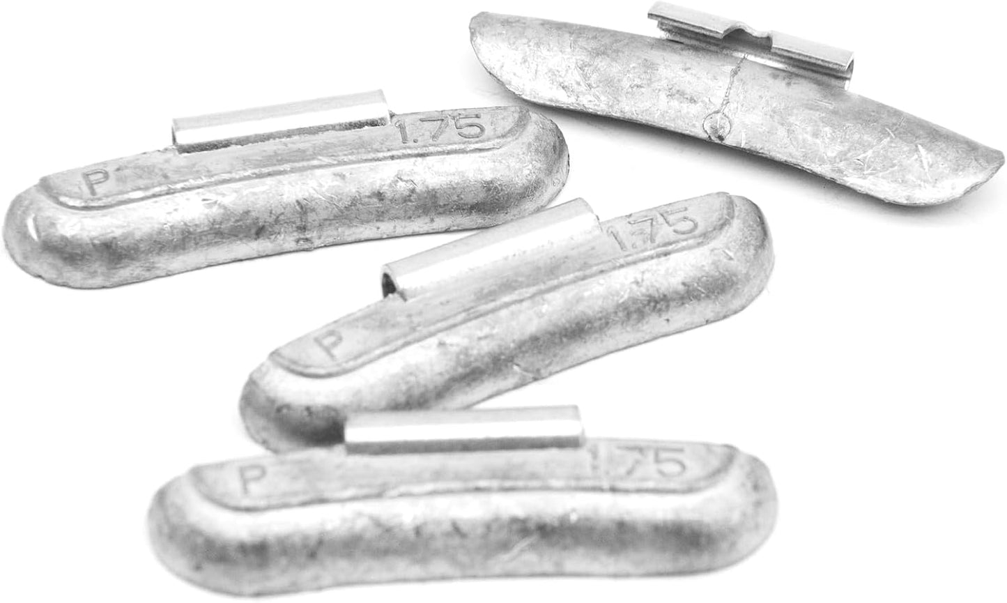 Pesas rueda plomo con clip 1.75oz 25 Pzas camionetas