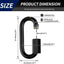 Enlaces cadena 2.3pulg grado marino 5 eslabones 1/4pulg 900lb