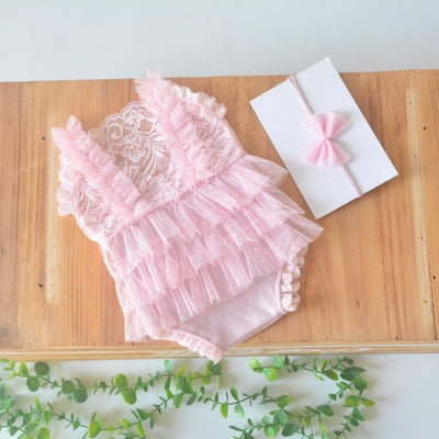 Traje foto recién nacida niña disfraz princesa encaje