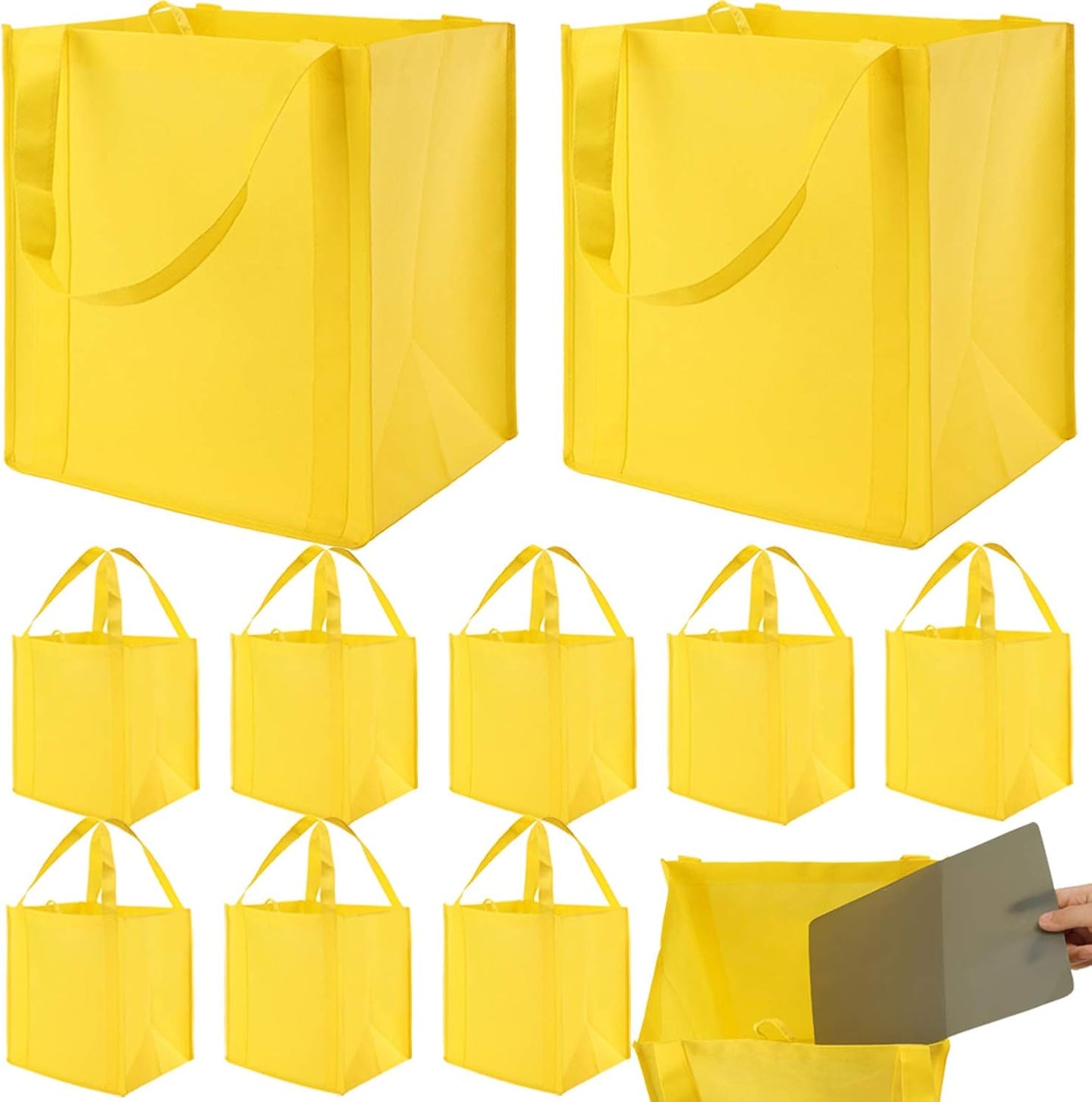 Set 10 Bolsas Comestibles Reutiliz. Grande Amarillo