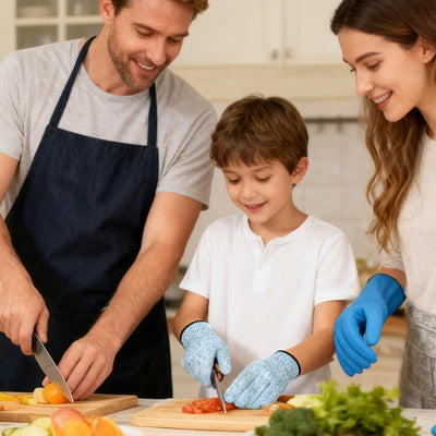 Guantes corto nivel 5 para niños 4-6 años cocina jardín