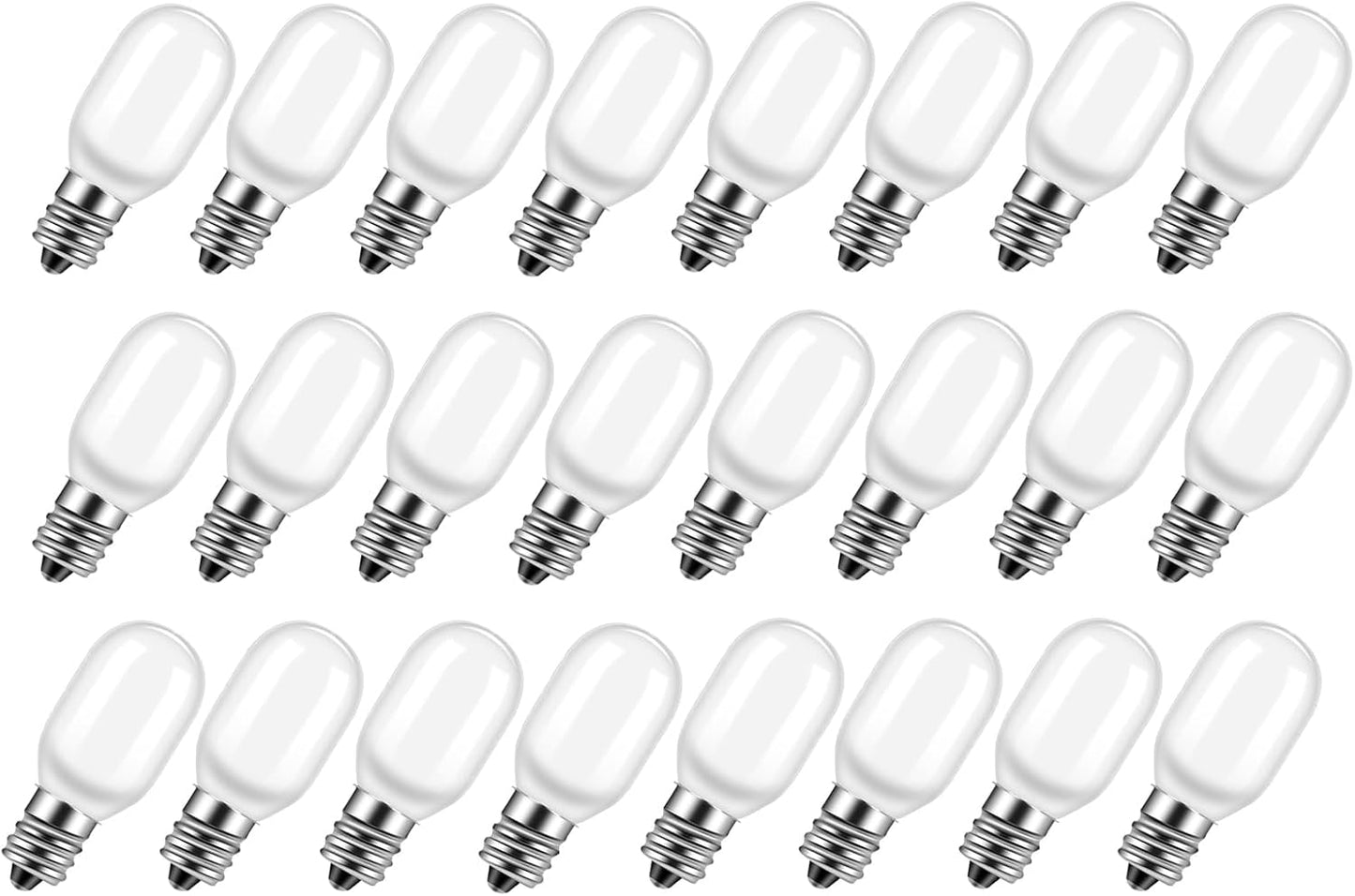 24 Bombillas LED T20 E12 0.7W 120V para Navidad