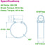 Abrazadera manguera acero inox ajustable 1-3/16 a 1-3/4"