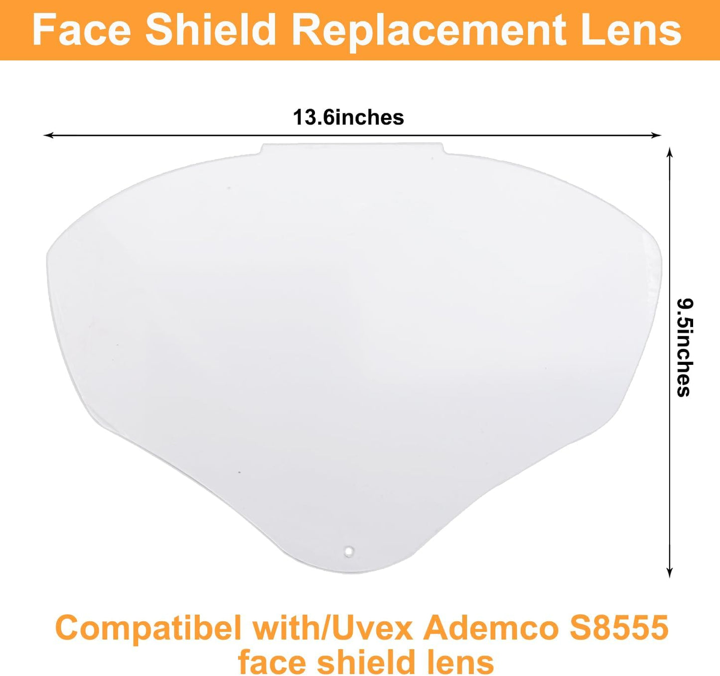 2 Lentes Repuesto Protector Facial Honeywell Uvex S8500