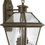 Farol pared bronce aceitado con dos luces