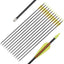 Flechas fibra vidrio para arco 24-30" tiro al blanco