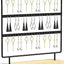 Árbol almacenamiento aretes aro 3 niveles negro