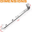 Soporte riel cromado alforjas Harley Touring 1985-08