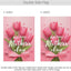 Bandera jardín tulipanes rojos 30x45.7cm doble cara