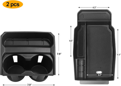 Organiz. reposabrazos Mazda CX con funda y portavasos
