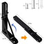 Soportes plegables pared 18" 4 Pzas metal negro