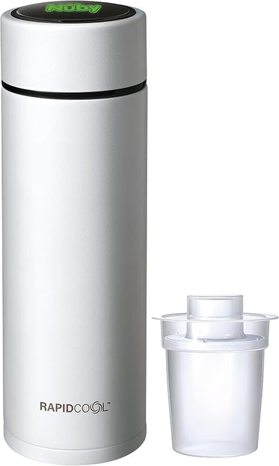 Biberón portátil acero inox con dispensador leche