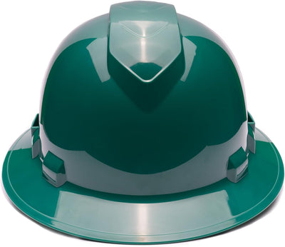 Casco duro ala completa ventilado suspensión 4 puntos