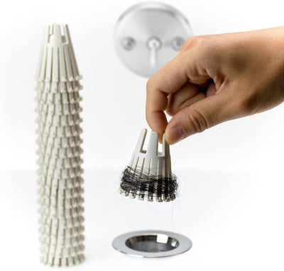 Trampa coladora pelo bañera 1.75pulg bioplástico 20uds