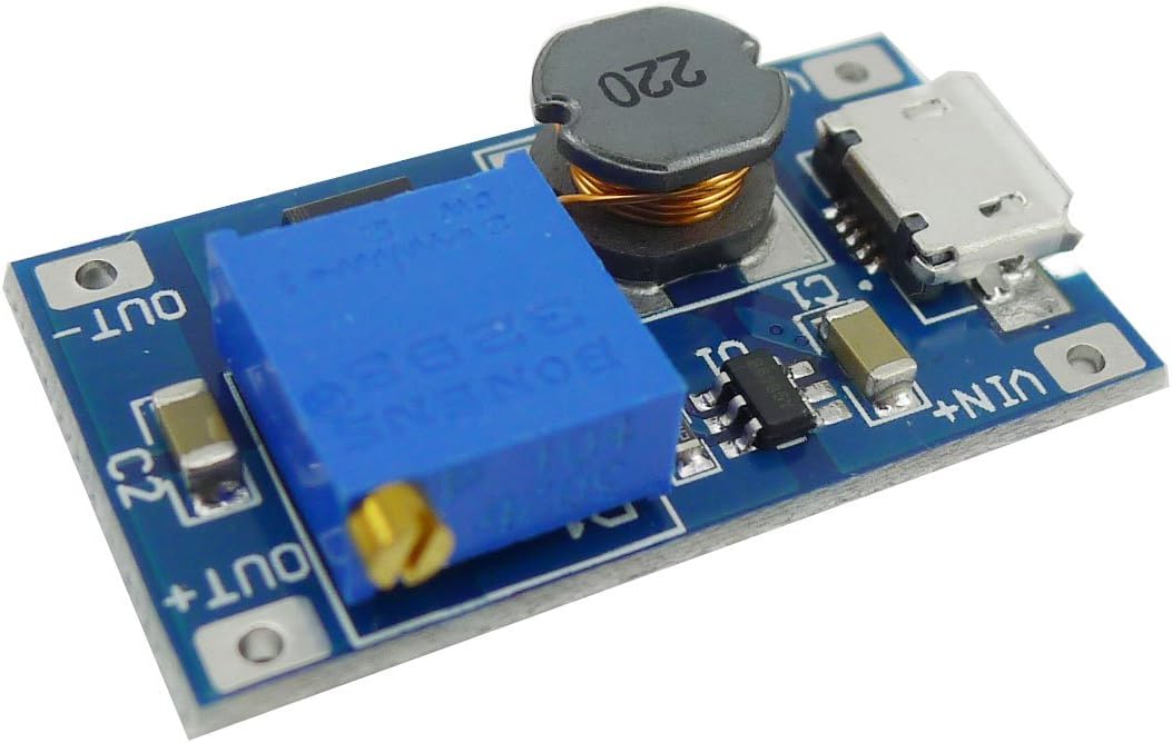 Convertidor DC-DC 2V-24V a 5V-28V 2A MicroUSB pack 10