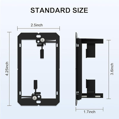 Soporte bajo voltaje para cables pared 1 banda paquete 10
