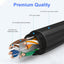 Cable Ethernet Cat6 exterior 250ft impermeable