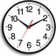 Reloj pared 16pulg analógico silencioso sin tictac negro
