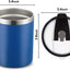 Vaso acero inox 12oz doble pared con popote y tapa