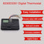 Termostato digital RV calor/frío montaje pared negro