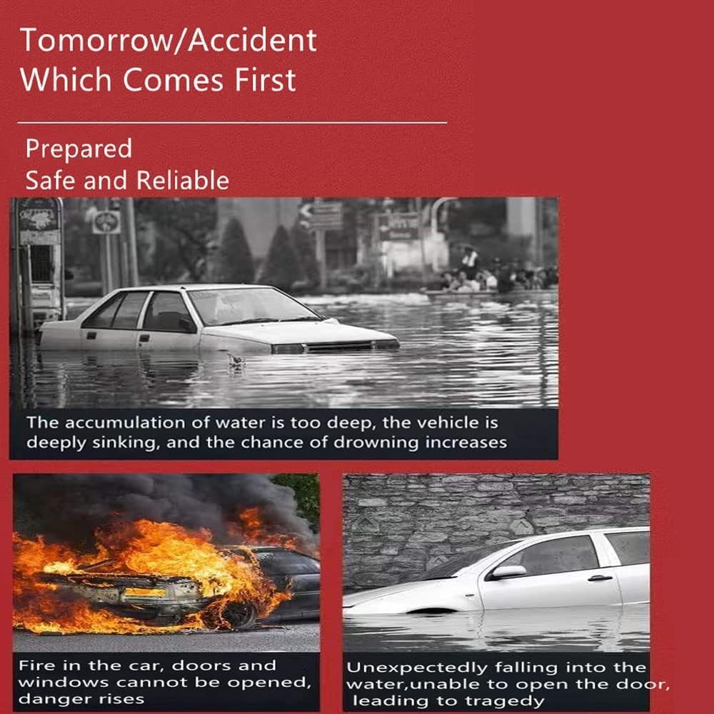 Rompedor de vidrio auto pack 4 herramienta emergencia