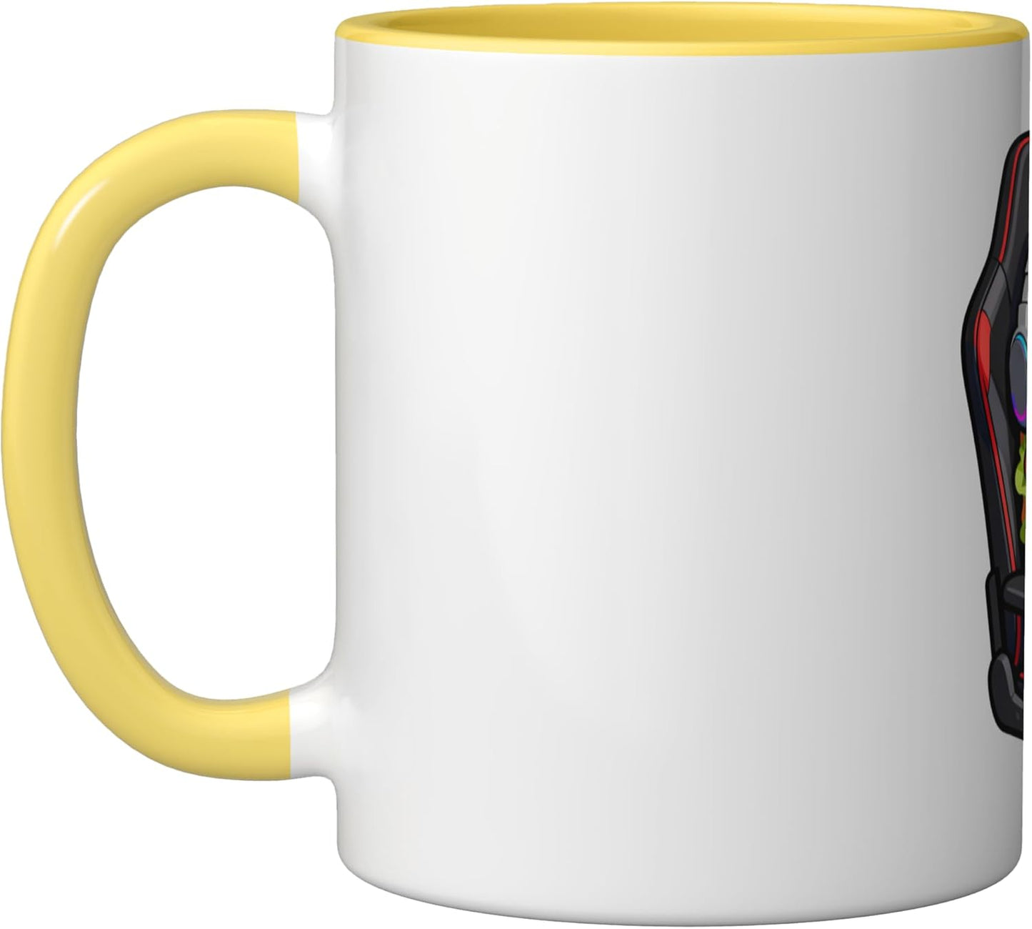 Taza Cerámica Juego de Tacos para Niños Amarillo/Blanco