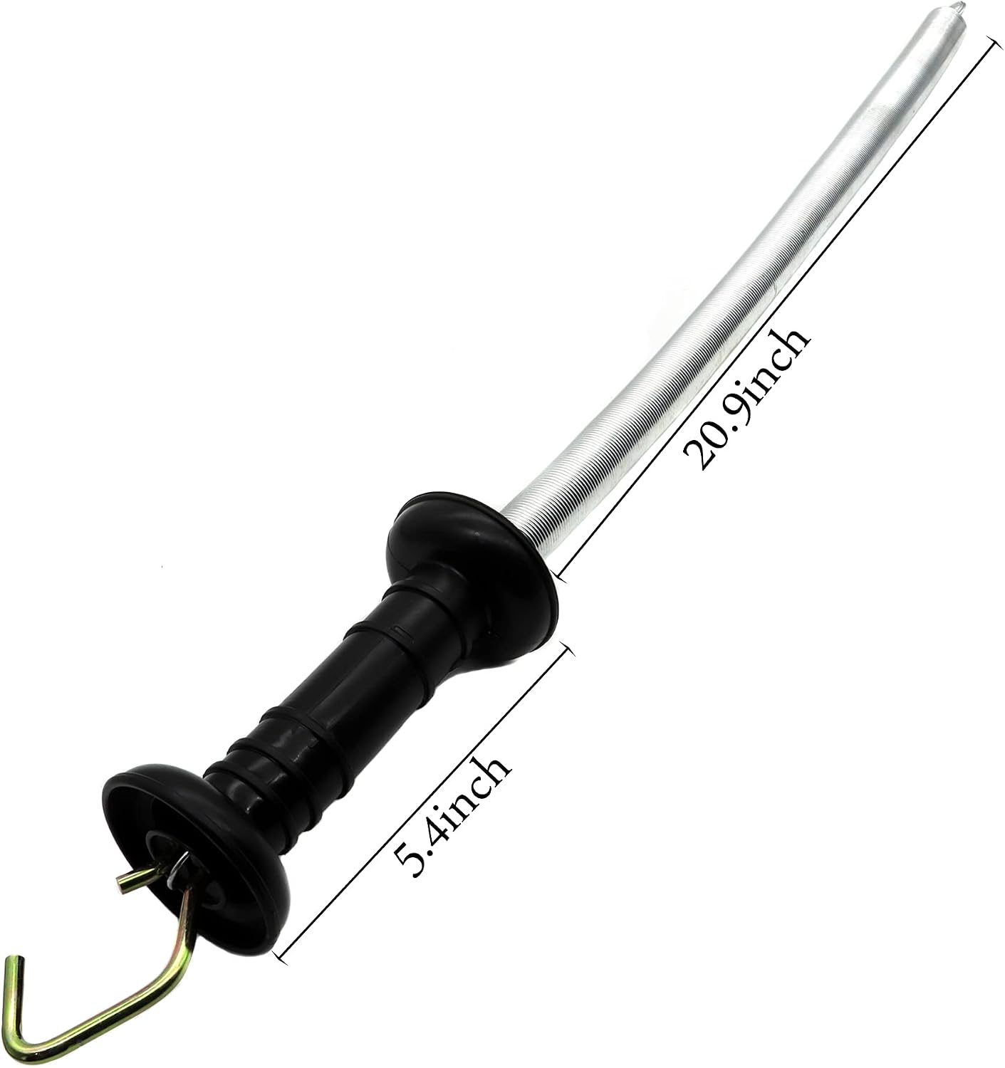 Kit manijas puerta resorte valla eléctrica 16ft negro