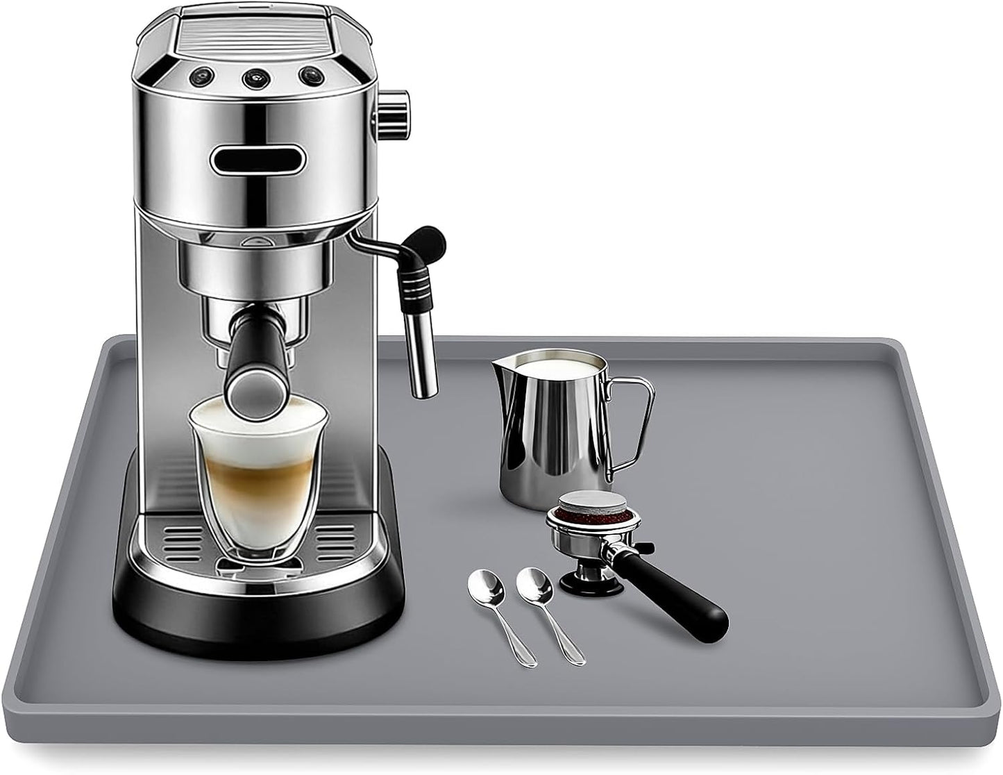 Tapete silicona cafetera 15.7x11.8pulg resistente encimera