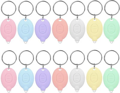 14 Llaveros LED Ultra Brillantes Con Luces Portátiles 7 Colores