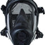 Respirador cara completa correa 5 puntos mediano negro