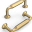 10 Manijas Cocina 3" Color Bronce Champán Tiradores Dorados