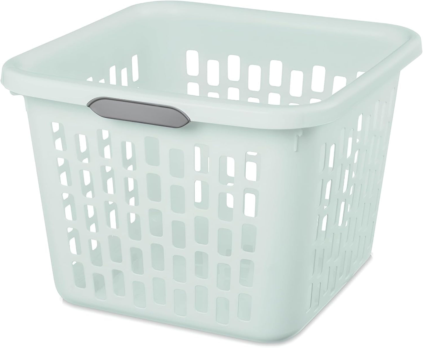 Cesta colada plástico cuadrada 18uds color menta