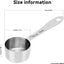 Cuchara medidora acero inox 1.0oz para café azúcar