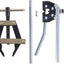Kit herramientas cadena rodillos #60 #80 #100 con soporte