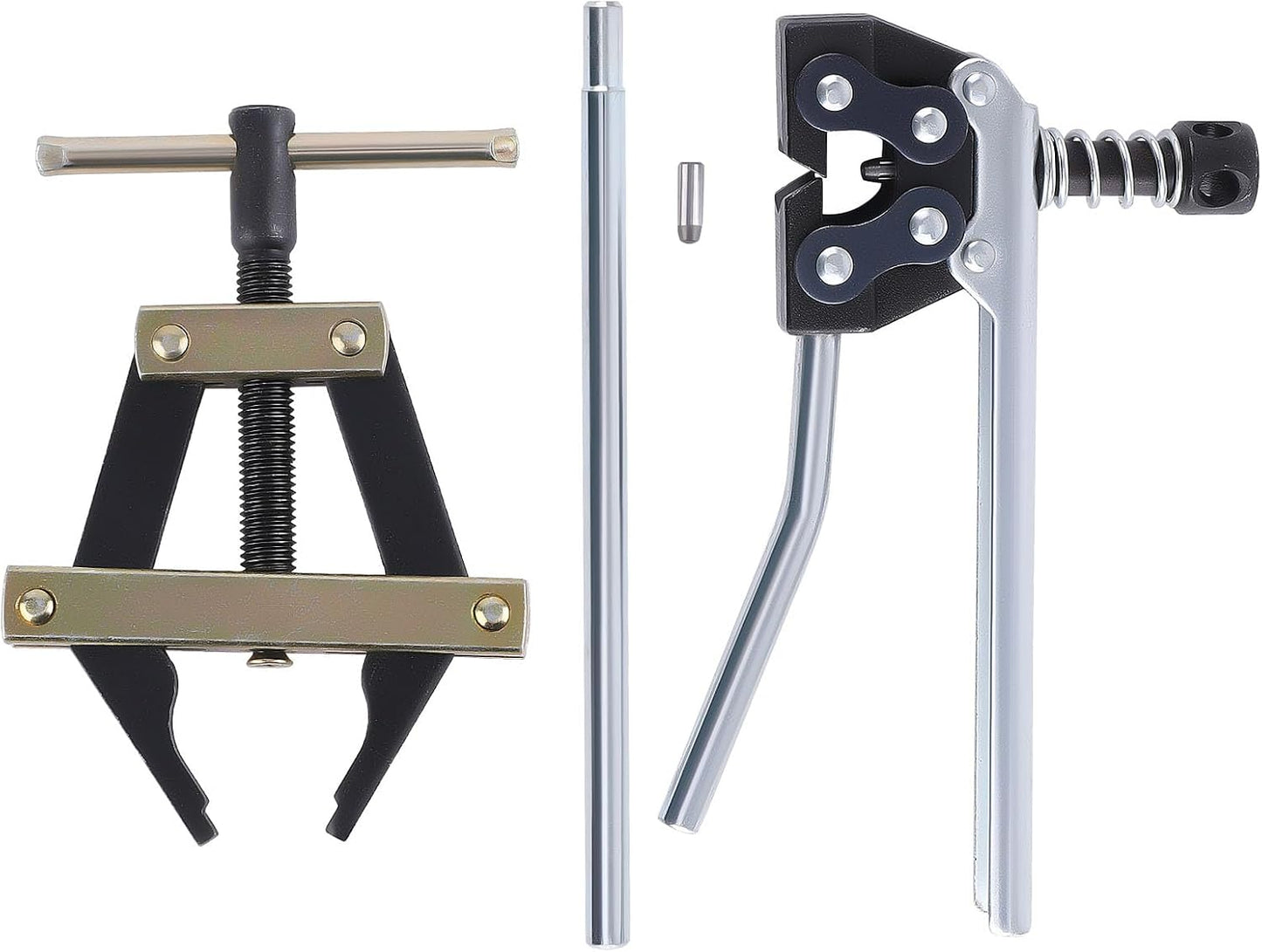 Kit herramientas cadena rodillos #60 #80 #100 con soporte