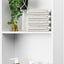 Nicho ducha acero inox 24x12pulg color blanco