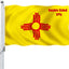 Bandera Nuevo México 3x5" doble cara poliéster resistente