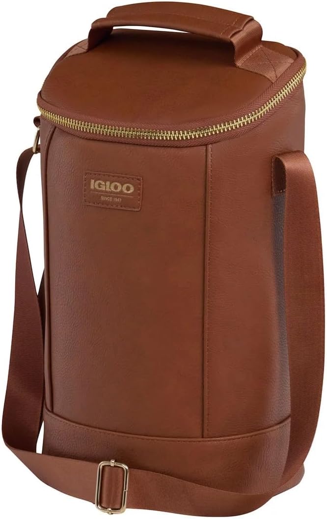 Bolsa bebidas aislamiento MaxCold forro metálico Cognac