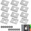 6 Adaptadores Kayak y Juntas Tóricas para Pernos 1/2pulg