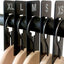 Kit 10 divisores ropa negros con estampado blanco XS-XL