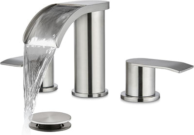 Grifo baño cascada 8" llave 3 agujeros 2 asas
