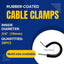20 Abrazaderas Cable Acero Inox 3/4pulg con Goma