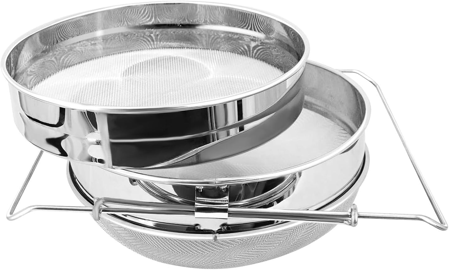 Colador miel acero inox doble tamiz equipo apicultura