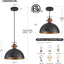 Luces colgantes negras 12pulg estilo industrial
