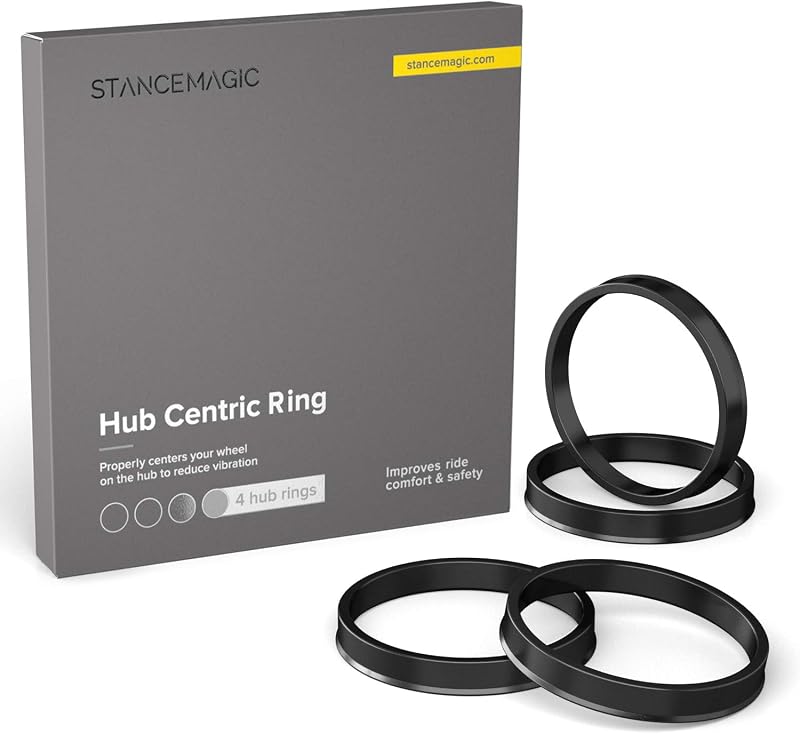 Anillos espaciadores plástico negro 87.1mm DI a 106.1mm DE