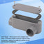 4 Cuerpos Conducto PVC 3/4pulg Tipo LL Deslizante Cubierta Gris